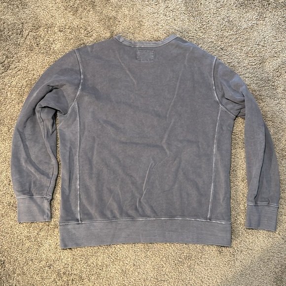 American Eagle Distressed Crew Neck Sweatshirt - Picture 3 of 3
